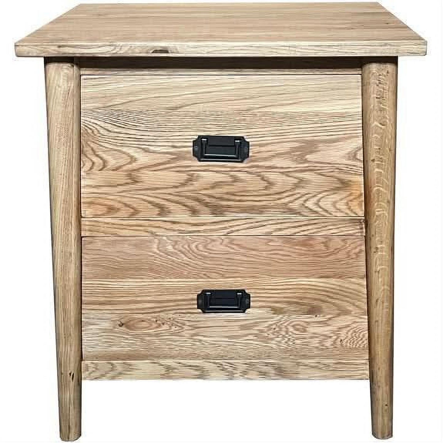 FITAN SOLID OAK 2-DRAWER BEDSIDE TABLE NATURAL