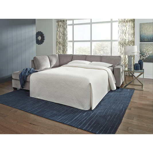 ASTOR LHF CHENILLE CHAISE WITH SOFA BED ALLOY COLOUR (Copy) - MyChocolateWood