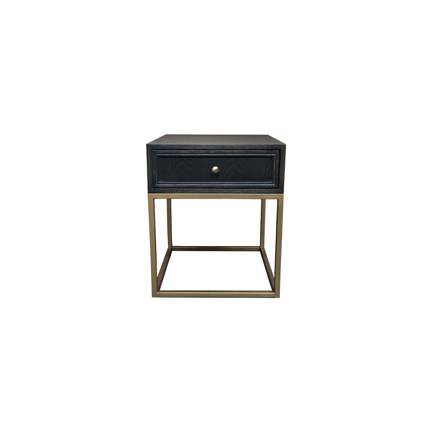 DIMANTA DESIGNER  1-DRAWER SIDE TABLE/LAMP TABLE BLACK - MyChocolateWood