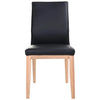 OAKLEY LEATHER DINING CHAIR BLACK