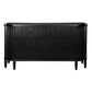 DIANNA MARBLE ART DECO 6 DRAWER CHEST OF DRAWERS ACCENT CHEST BLACK - MyChocolateWood