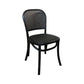 Bermuda Recycled Elm Dining Chair in Distressed Black - Chocolate Wood