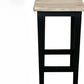 HAMPTON GREYWASHED OAK/BLACK LEG STOOL 45CM - MyChocolateWood