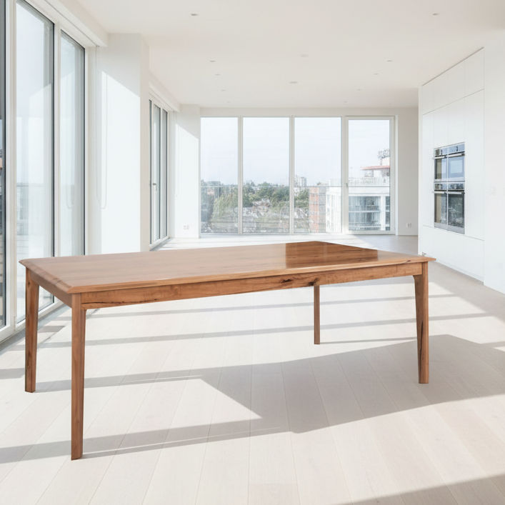 BOLZANO MARRI TIMBER DINING TABLE 240CM - NATURAL - MyChocolateWood