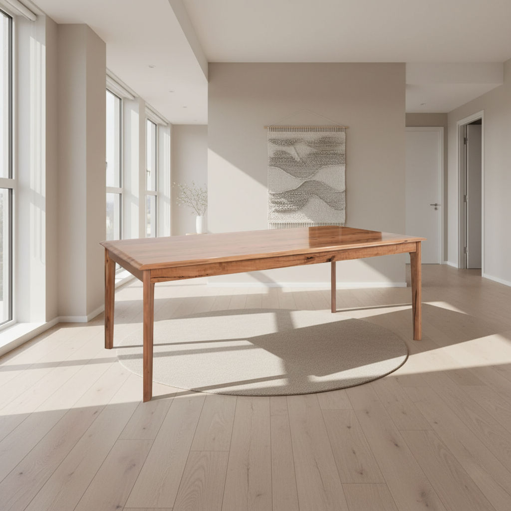 BOLZANO MARRI TIMBER DINING TABLE 210CM - NATURAL - MyChocolateWood