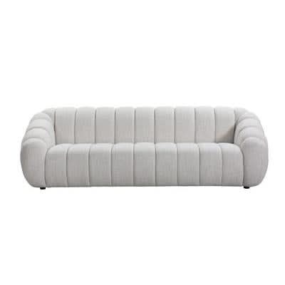 BRIELLE FABRIC 4-SEATER SOFA BEIGE - MyChocolateWood