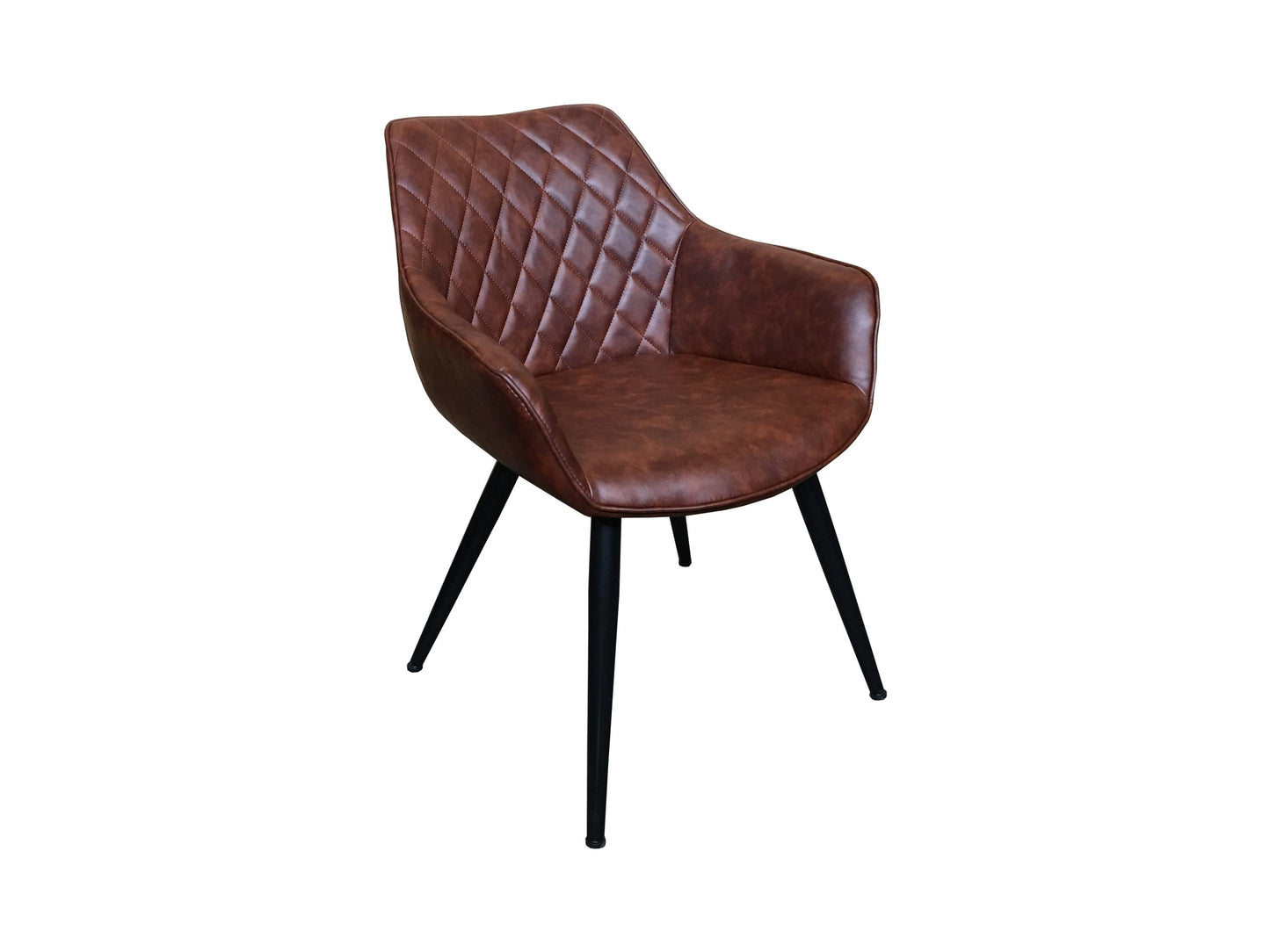 SET OF 2 CHRISTOPHER REDDISH-BROWN COLOURED ARMCHAIR LOUNGE CHAIR EASY CHAIR - MyChocolateWood