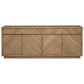 MONTCLAIRE PARQUETRY TIMBER BUFFET/SIDEBOARD 4 DOORS/4 DRAWERS NATURAL 200CM - MyChocolateWood
