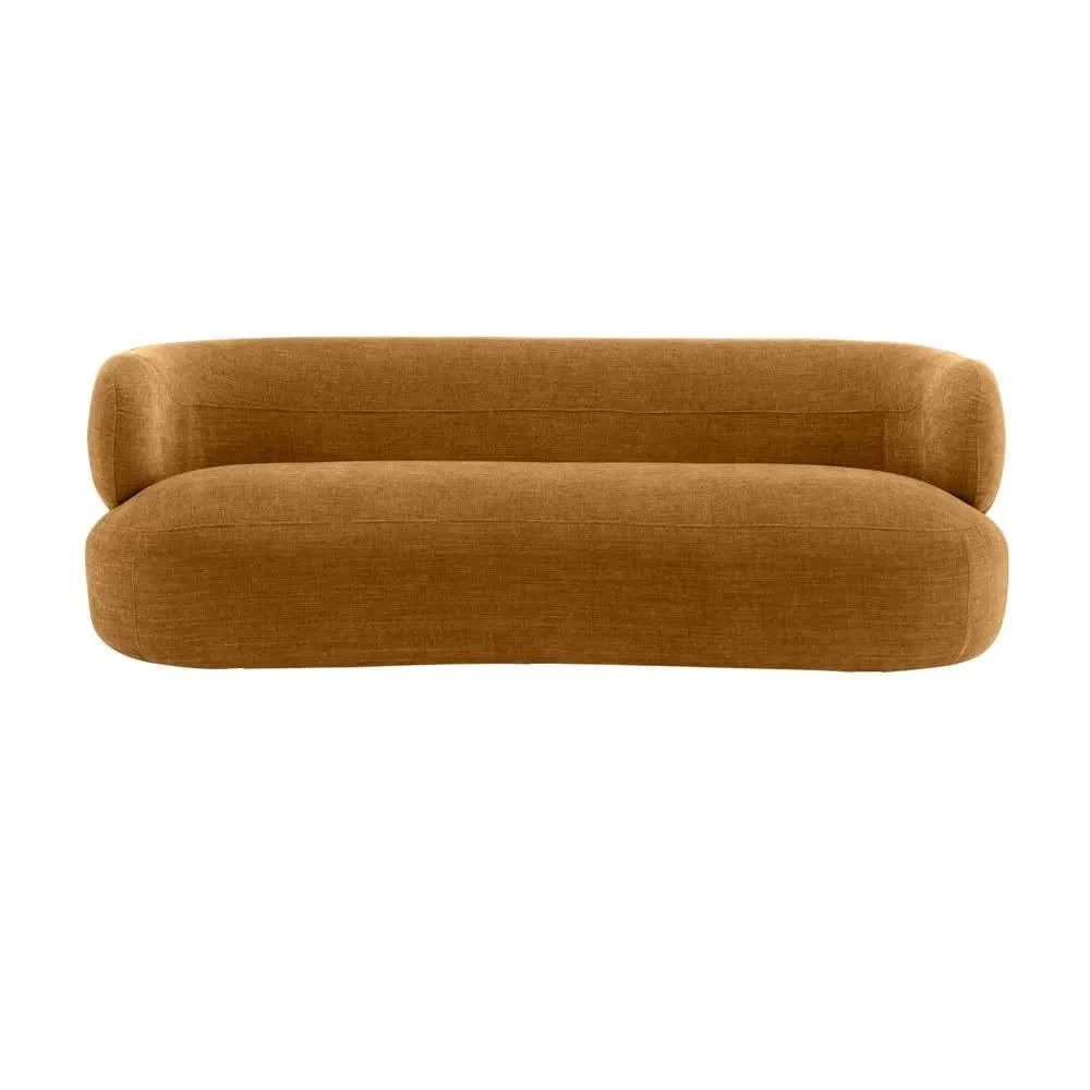 BEECHAM 3-SEATER CHENILLE SOFA BUTTERSCOTCH - MyChocolateWood