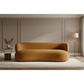 Beecham 3-Seater Sofa in Butterscotch - Chocolate Wood