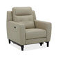 MARVIN FABRIC 1-SEATER LEATHER ELECTRIC RECLINER ARMCHAIR BEIGE
