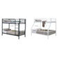 CURZON SINGLE OVER SINGLE BUNK BEDS BLACK - MyChocolateWood