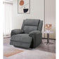 Colvos 1-Seater Electric Recliner Sofa in Graphite - Chocolate Wood