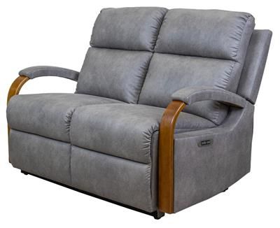 MITCHUM FABRIC 2-SEATER WITH 2 ELECTRIC RECLINERS - DOVE