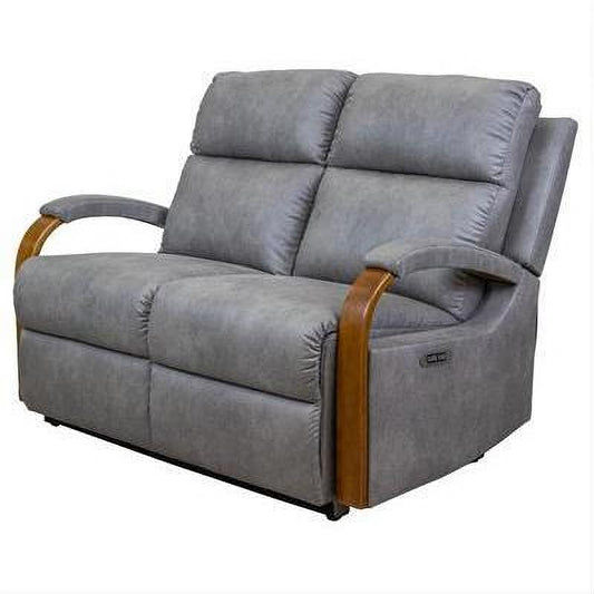 Mitchum Fabric 2-Seater with 2 Electric Recliners in Dove-MyChocolateWood