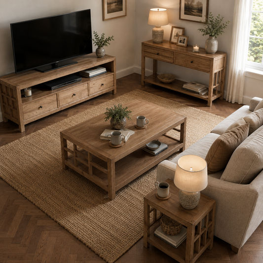Fabrizio Mindi Wood Coffee Table 120cm