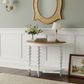 Blythe Two-Tone Timber Console Table/Hall Table - Mango Wood Top - Natural/White