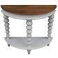 Blythe Two-Tone Timber Console Table/Hall Table - Mango Wood Top - Natural/White