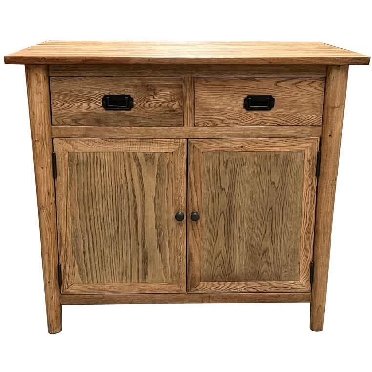 FITAN SOLID OAK CABINET/CUPBOARD/BUFFET 2 DRAWERS 2-DOORS - MyChocolateWood
