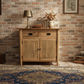 FITAN SOLID OAK CABINET/CUPBOARD/BUFFET 2 DRAWERS 2-DOORS - MyChocolateWood