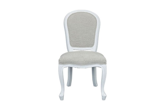 SHERBORNE WHITE  RUBBERWOOD DINING CHAIR - MyChocolateWood