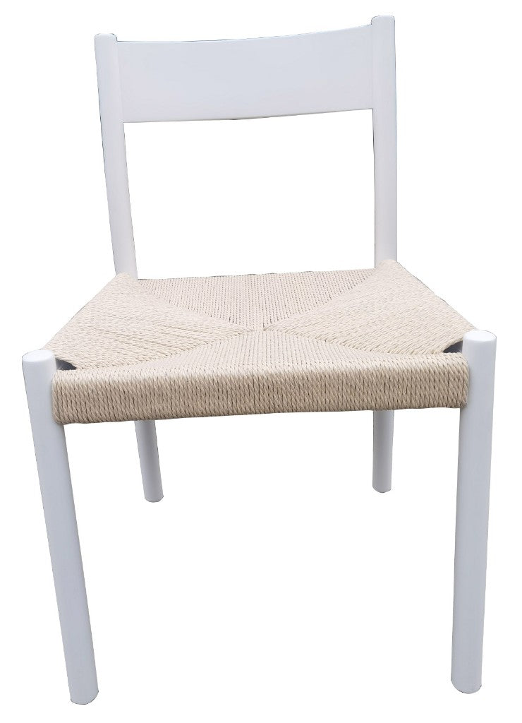 MIRAN BIRCH WOOD & PAPER TWINE DINING CHAIR