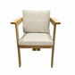 MERIDA OUTDOORS ACACIA WOOD DINING CHAIR LIGHT TEAK /MIXED SAND COLOUR - MyChocolateWood