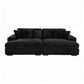 Karel Corduroy 2-Seater Sofa Bed in Charcoal