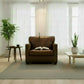 ROXIE AGED LEATHER SINGLE ARMCHAIR IN TOP GRAIN COW HIDE - MyChocolateWood