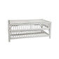 EURO SOLID WHITE RATTAN COFFEE TABLE WITH GLASS TOP - MyChocolateWood