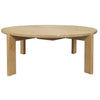 ADELLE SOLID MINDI WOOD ROUND COFFEE TABLE NATURAL 110CM - MyChocolateWood