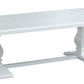 BRETTON ACACIA TIMBER COFFEE TABLE PARQUETRY TOP WHITE
