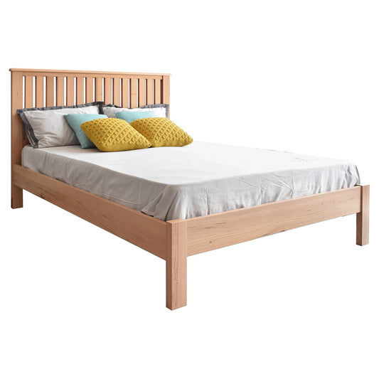 Belmira Messmate Timber Bed in Natural - Chocolate Wood