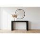 Hudson Solid Mindi Timber 1-Drawer Console Table / Hall Table 120cm in Black - Chocolate Wood