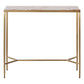 MELINA CONSOLE TABLE/HALL TABLE PINK MARBLE/GOLD STAINLESS STEEL - MyChocolateWood