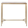 MELINA CONSOLE TABLE/HALL TABLE PINK MARBLE/GOLD STAINLESS STEEL - MyChocolateWood
