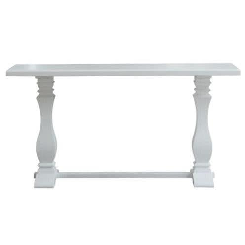Sherborne acacia wood console table by MyChocolateWood, showcasing a sleek hall table design with natural wood grain finish.