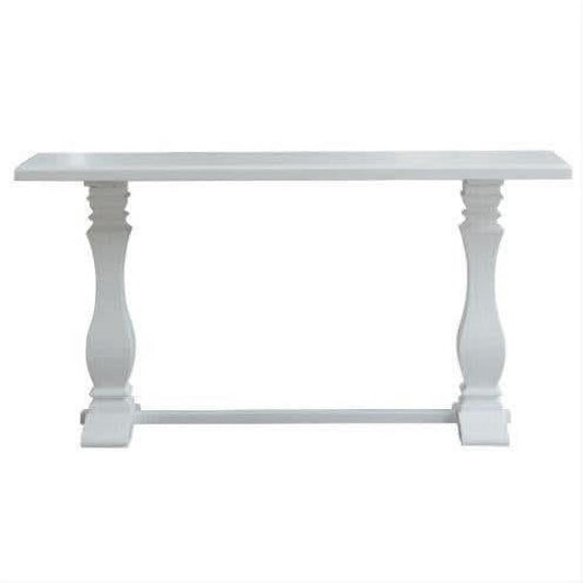 Sherborne acacia wood console table by MyChocolateWood, showcasing a sleek hall table design with natural wood grain finish.
