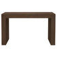 Hudson Solid Mindi Timber 1-Drawer Console Table / Hall Table 120cm in Walnut - Chocolate Wood
