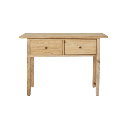 JOELLE 2-DRAWER CONSOLE TABLE/HALL TABLE DISTRESSED RUSTIC - MyChocolateWood