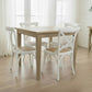 TARA 4-SEATER SQUARE DINING TABLE IN SOLID OAK WITH A NATURAL FINISH 90CM - MyChocolateWood