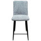 CAMWICK FABRIC & METAL COUNTER STOOL/BAR STOOL GREY - MyChocolateWood