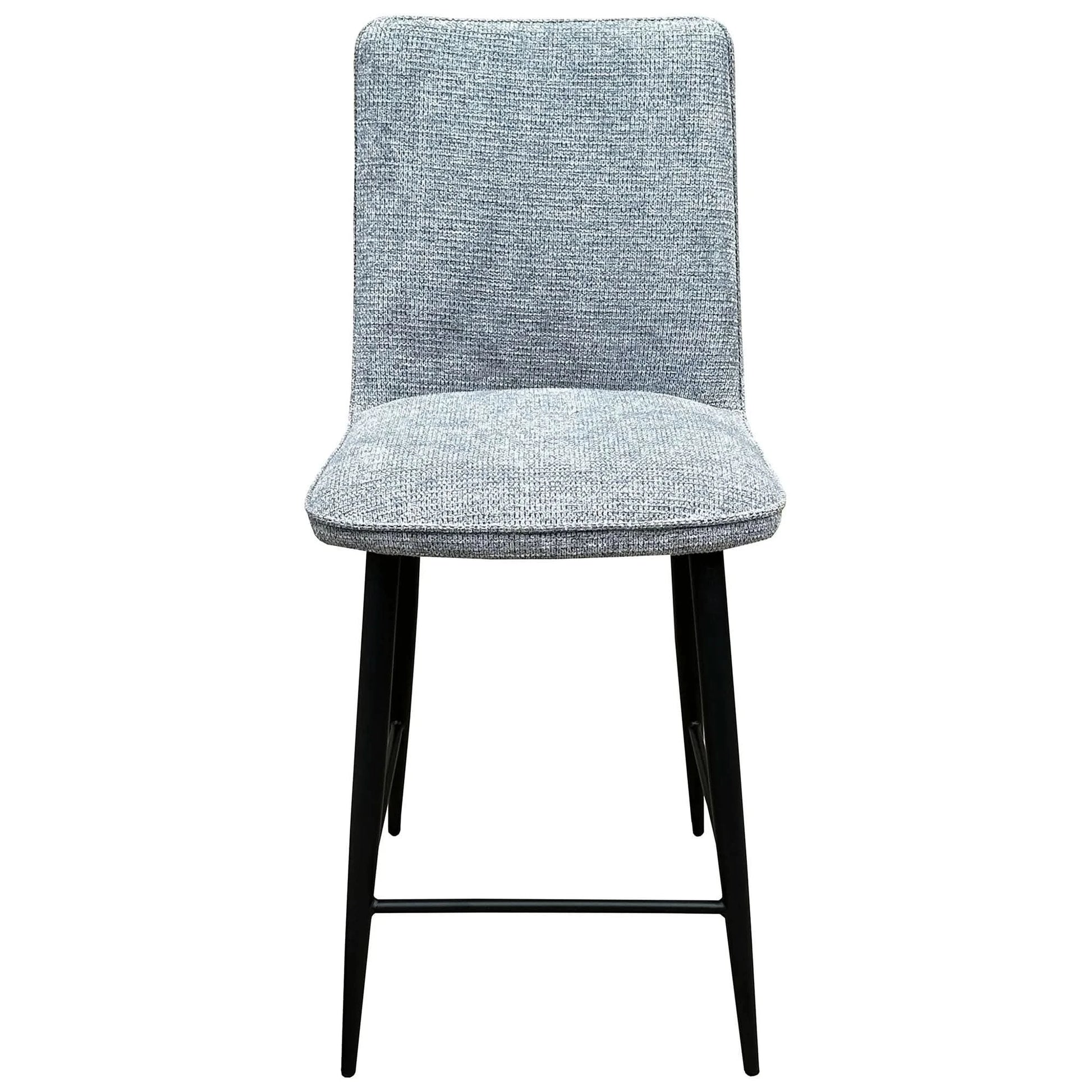 CAMWICK FABRIC & METAL COUNTER STOOL/BAR STOOL GREY - MyChocolateWood