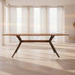MONZA OAK & IRON DINING TABLE 200CM ANTIQUE - MyChocolateWood