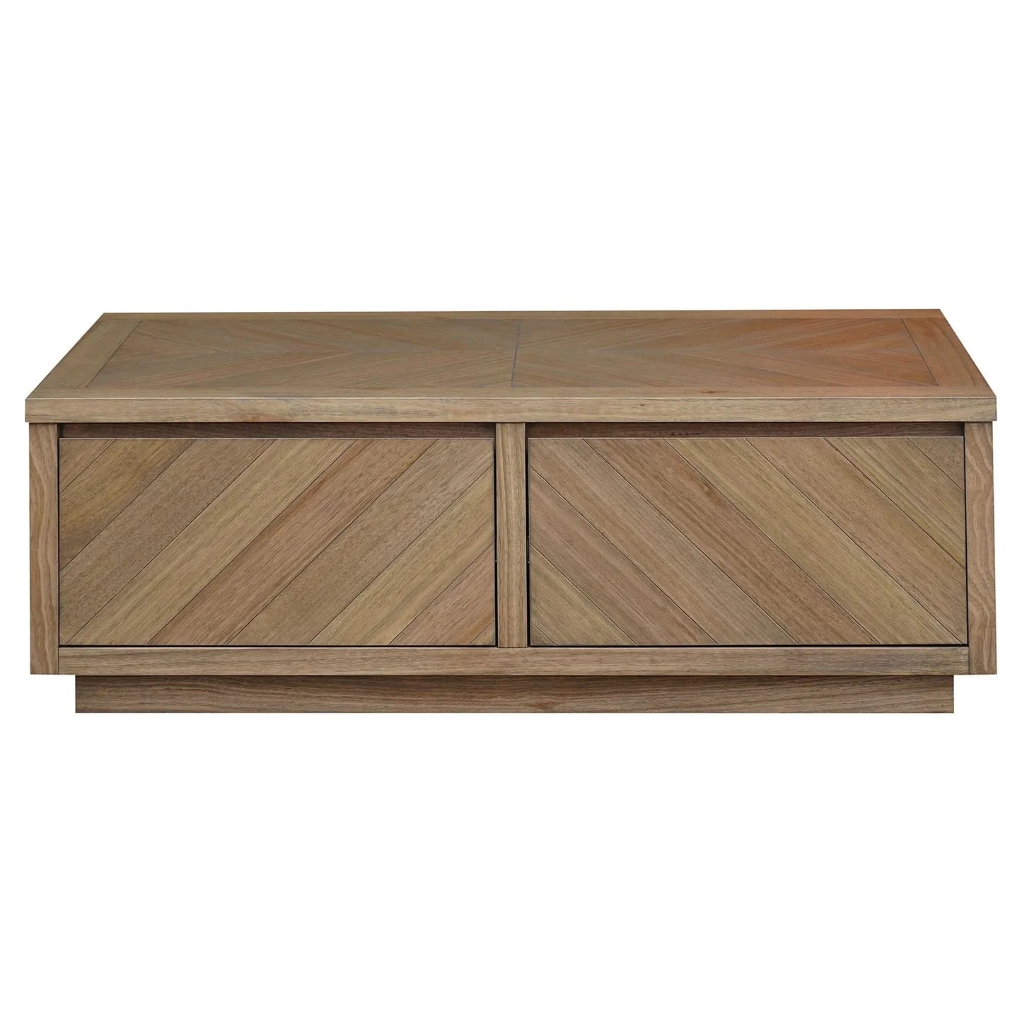 MONTCLAIRE PARQUETRY TIMBER COFFEE TABLE NATURAL - MyChocolateWood