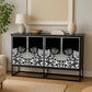CYNTHIA  MOTHER OF PEARL HAND INLAY 4-DOOR SIDEBOARD/BUFFET - MyChocolateWood