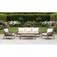 Carrera Acacia Wood & Rope 4-Piece Outdoor Setting
