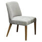 MONTCLAIRE FABRIC DINING CHAIR PEARL/NATURAL - MyChocolateWood