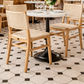 SET OF 2 KESWICK DINING CHAIRS - NATURAL BEECHWOOD & WOVEN ROPE - MyChocolateWood
