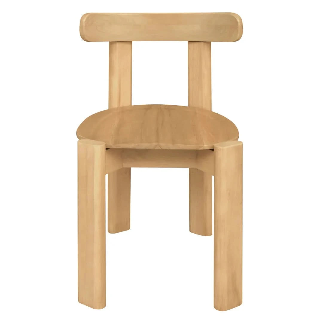 DELPHINE SOLID MAHOGANY TIMBER DINING CHAIR BLACK - MyChocolateWood
